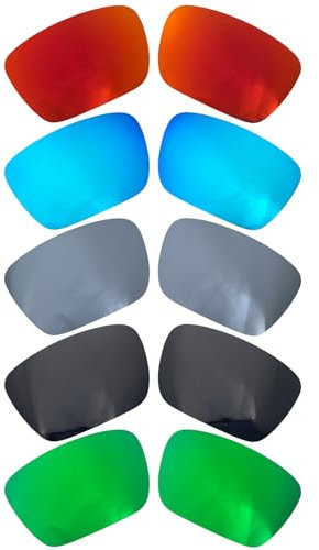 xyqrenrr Verres polarisés de rechange pour lunettes de soleil Oakley Fuel Cell, 5 couleurs, 61*40mm