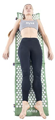 THERMO MYSA DUO XXL: WELTWEIT GRÖSSTES SET FÜR AKUPRESSUR: 180 CM! FÜR GROSSGEWACHSENE UND GANZKÖRPERBEHANDLUNG: 15.576 SPITZEN! WÄRMEKISSEN ÖKO! TO # 1 MEDRANK 2023! KLINISCH GETESTET + TUTORIAL