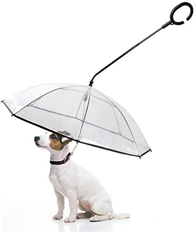 PETLESO Hundeschirme, Regenjacken für Hunde, Hunde Sonnenschirm für Spaziergänge im Freien bei Regen- und Schneewetter