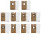 Lot de 10 sacs à poussière de rechange pour aspirateur robot pour Laresar pour L6 Pro. Compatible avec Ultenic pour T10 Sacs à poussière Collecteur, Lot de 10 sacs d'aspirateur pour robot aspirateur