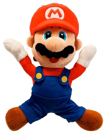 Simba Super Mario Poseable, 25cm Plüschfigur, Arme und Beine beweglich, Nintendo, ab 3 Jahren