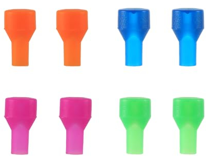 8pcs Bite Valve Replacement Sheath for Camelbak, 4 Colors Hydration Packs Bite Valve Mouthpiece BPA-Free Hydraulics Silicone Nozzle Parts Compatible with Camelbak Backpack Water Reservoir