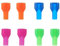 8pcs Bite Valve Replacement Sheath for Camelbak, 4 Colors Hydration Packs Bite Valve Mouthpiece BPA-Free Hydraulics Silicone Nozzle Parts Compatible with Camelbak Backpack Water Reservoir