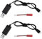 VGOL 2 Jeux de Lignes de Charge d'équilibre de Batterie Au Lithium 3.7V Connecteur USB vers XH2.54 vers Ligne de Conversion JST pour Avion RC Drone FPV Pièces de Rechange de Chargeur Lipo