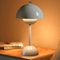 MeYuxg Pilz Lampe, Flowerpot Lampe mit 3 Helligkeitsmodi, Led Tischleuchte Kabellos, Tischlampe Pilz, Tischlampe Kabellos Dimmbar, Akku Tischlampe Aufladbar für Schlafzimmer, Büro, Restaurants (Grau)