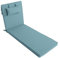 LILENO HOME Sonnenliege Auflage mit Kopfkissen [1er Set - Rollliege] in Aqua - Gartenliegen Auflage perfekt für Strandliege - Auflage für Gartenliege MAR