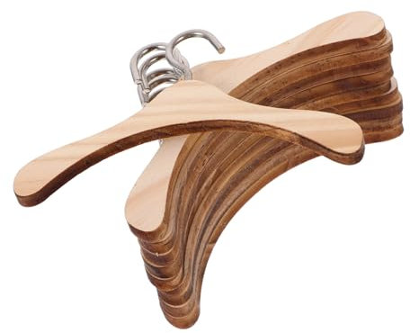 Gogogmee 10St Puppenkleiderbügel aus Holz Puppenhaus Kleiderbügel Mini-Puppen puppenmöbel puppenbügel -Kleiderbügel wiedergeborene Babypuppen hölzerner Aufhänger bjd Puppen aufhänger