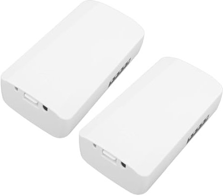 Fockety Drahtlose Brücke, 300 Mbit/s 2,4 G Access Point-to-Point-WLAN-Brücke, Plug-and-Play, 500 M Lange Reichweite, IP65, wasserdichte Desktop-Ethernet-Brücke mit POE-Adapter, für