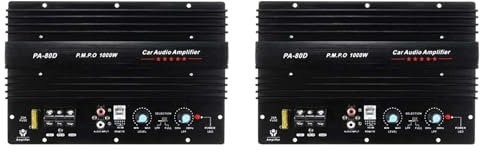 Goorvoucs 2X 12V 1000W Auto Audio Hoch Leistungs VerstäRker Amp Board Leistungs Starker Subwoofer Bass VerstäRker PA-80D