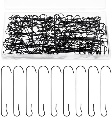 Teaaha 120 ganci per palline di Natale, 6 cm, ganci a forma di C, per palline di Natale, per decorazioni natalizie