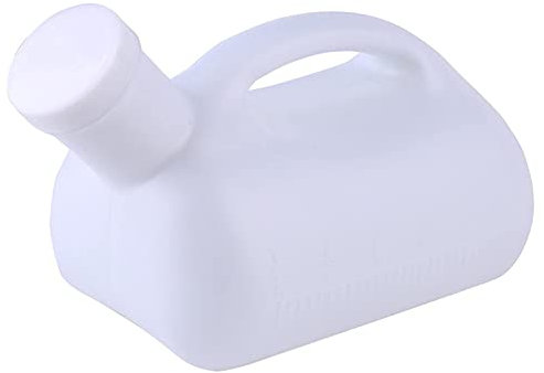Orinal Masculino Grande de 3000 ml, Orinal portátil para Hombres, recolector de Botellas para orinar, Inodoro de Viaje para Hombres, Orinal de Viaje Familiar para Exteriores/Interiores (Blanco)