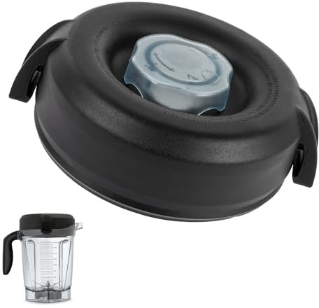 For Vitamix Blender Lid 64 Oz Advance Low-Profile Containers Lid with Plug for Vitamix Lid Replacement 5200 7500 E310 VM0103 VM0197 Compatible with Classic/Explorian/Propel/Commercial Series