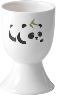 YAOHY Coquetier Oeuf en Céramique Creative Pattern Vaisselle Table À Manger Décoration Petit Déjeuner Coquetier Impression Décoration Méthode des Ustensiles(Panda)