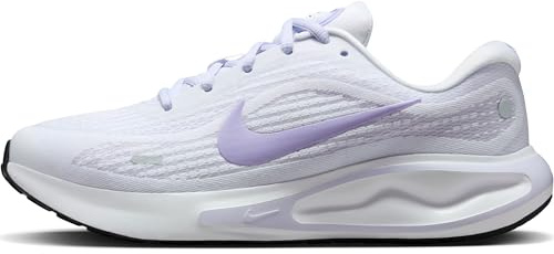 Nike Journey Run Straßenlaufschuh für Damen Laufschuh, White/Hydrangeas-Amethyst Tint-Black, 40 EU