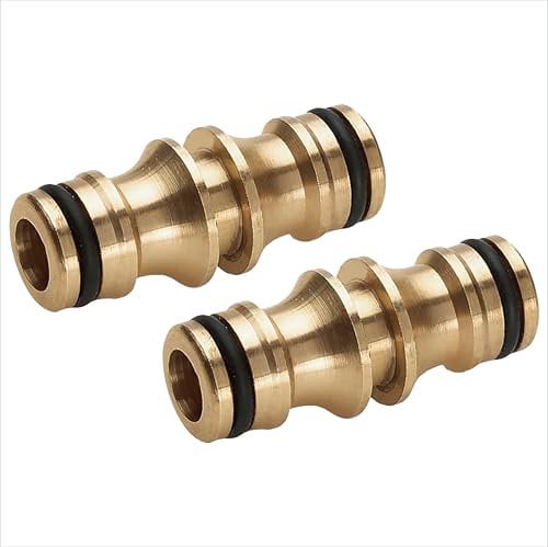 Messing Doppelstecker Gartenschlauch Schlauchverbinder, doppelte männliche Schlauchverbinder-Verlängerungen Schlauchverbinder 1/2 zoll Gartenschlauch Verbindungen Extender für Gartenschlauchschläuche