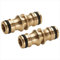 Messing Doppelstecker Gartenschlauch Schlauchverbinder, doppelte männliche Schlauchverbinder-Verlängerungen Schlauchverbinder 1/2 zoll Gartenschlauch Verbindungen Extender für Gartenschlauchschläuche