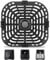 Air Fryer Grill Pan for Vortex Plus 6QT,Air Fryer Grill Plate Air Fryer Accessories Air Fryer Replacement Tray,Upgraded Square Grill Pan Tray Replacement Accessories