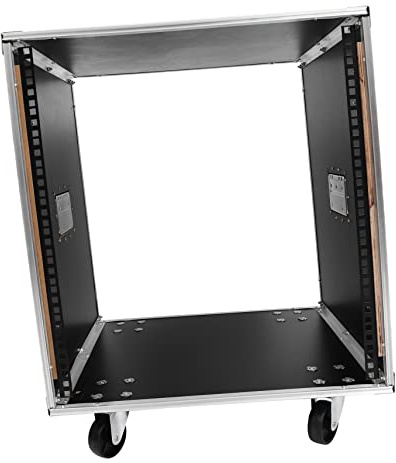 Cabilock 12he Stereo Rack Kabinett aus Aluminiumlegierung mit Großer Kapazität und Starker Tragkraft für Innenbereich und Ktv Räume in Klassischem Schwarzem Design