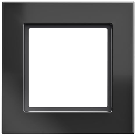 Homematic IP Glasrahmen, 1-Fach, schwarz, HmIP-GF1-A