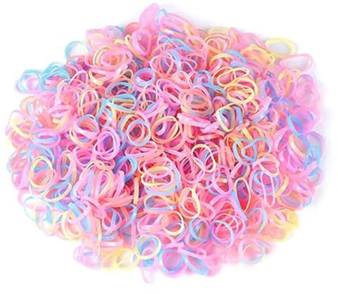 1000 Children'S Rubber Bands, Colorful Mini Hair Bands, Elastic Hair Bands, Hairstyle Accessories, Braided Hair Supplies.