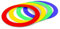 HAEST Buntes Jonglierringset - 24 cm - Jonglieren