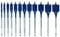 BOSCH DSB5012 - Juego surtido de 12 puntas de pala Daredevil, vástago hexagonal de 1/4 pulgadas, ideal para aplicaciones de perforación rápida en madera