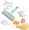 XiaoShenLu Fondant Ribbon Cutter Streifen Embosser Roller Set Sugarcraft Kuchen verzieren Handwerk