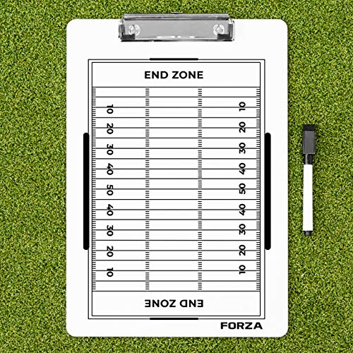 FORZA Coaching Tafeln │ (Wählen Sie Ihr Sport aus) │ 5 Taktische-Tafeln, die einfach zu abwischen sind│ Stifte werden enthalten (Coaching Zwischenablage, American Football)
