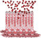 Party Factory – Konfettikanone Rote Herzen Party Popper 10er Set – Partygadgets Konfetti Kanone 40cm mit Schnipseln für Hochzeit, Valentinstag oder Jahrestag – Bis 8m Flughöhe, für Innen & Außen