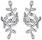 ChicSilver Helix Anneau Réglable - Manchette d’oreille Femme Argent 925 - Boucles d'oreilles Feuille pour Hélix sans Trou Non Piercing EarCuff Boucle d'Oreille Clips Non Percées Femms Filles