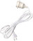 Cable con Interruptor Enchufe y Casquillo 3.5 metros - Portalampara para Bombillas E27 Vintage, Retro, Rustico Portalamparas Color Blanco para Salon, Bar, Restaurante