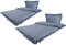 MB Warenhandel24 4-Teilige hochwertige Renforcé-Bettwäsche RÜSCHEN Blau 2X 135x200 Bettbezug + 2X 80x80 Kissenbezug