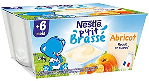 P'tit Brassé - Abricot - Dès 6 mois 4x100g