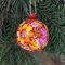 Schöne Kleine Christbaumkugel mit Blumenmuster Handbemalt Aus Holz 5.5 cm| Lässt Sich Öffnen| Ukrainische Volkskunst - Besonderer Christbaumschmuck