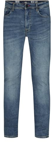 Petrol Industries Herren Jeans Narrow Fit Nash - Jeanshose - Herrenbekleidung - Blau - W34L34