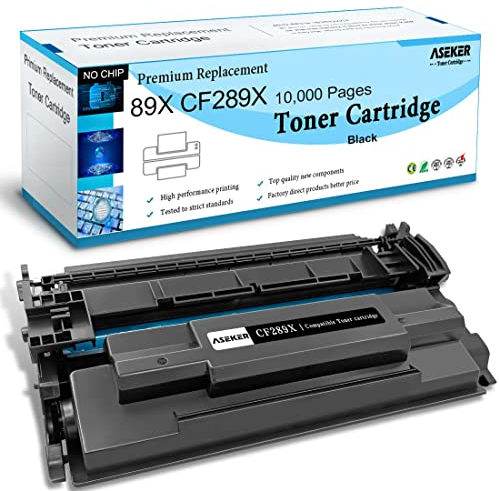 ASEKER Kompatibel Tonerkartusche 89X CF289X 89A CF289A für HP Laserjet Enterprise M507 M507x M507n MFP M528dn M528f M528 M507dn M528c M528z Drucker, Hohe Ausbeute 10000 Seiten (CF289X Ohne Chip)