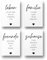 Freyheit | Premium Poster Set | stilvolles Bilder-Set für Wohnzimmer oder Schlafzimmer in schwarz-weiß | DIN A4 oder A3 (21 * 30cm oder 30x42cm) | OHNE Bilderrahmen (Familie, A4 (21cm*29,7cm))