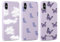 Yoedge 3 Pack Phone Case Compatible with Apple iPhone XS Max 6,5, Shockproof Soft TPU Silicone Phone Case with Pattern, Bumper Protector Matte Cover for iPhone XS Max, Butterfly