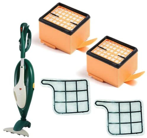 GE.RA 2 Griglie Protezione Motore + 2 Filtri Igienici Hepa FOLLETTO VK 135 VK 136