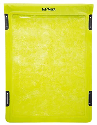Tatonka WP Dry Bag A4 - wasserdichte Tablet-Hülle mit Sichtfenster zum Bedienen von Touchdisplays - Wasserfest nach IPX7 Standard - 37,5 x 27,5 cm (Lime)