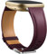 Dirrelo Echtes Leder Armband Kompatibel mit Fitbit Versa 3 Armband/Versa 4 Armband/Sense Armband für Damen Herren, Lederband Ersatzband für Fitbit Versa 3/Fitbit Sense 2 Armband, Weinrot