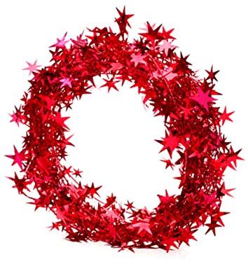 ULDIGI 5stücke Teiliges Weihnachtsstern Lichterkette Aus Kunststoff Dekoration Für Weihnachtsbaum Fenster Und Feiern Gold Blau Silber Rot Grün Robuste Kinderfreundliche Ornamente Für