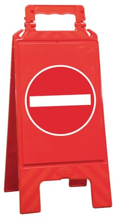 Warnaufsteller rot, Kunststoff, zur Kennzeichnung von Verbotszonen, Einfahrt verboten