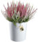 KADAX Blumentopf mit Holzspänen, eleganter Übertopf mit Einlage, Topf, Gartenschale, Blumenkübel, Blumentopfschutz für Wohnzimmer, Büro (⌀ 30cm, Weiß)