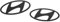 Hyundai AL209ADD00 Logo Emblem 2-teilig schwarz