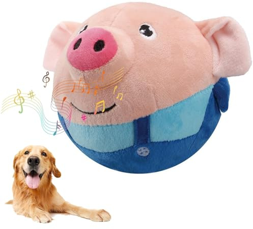 Hundespielzeug Ball, Hundeball Hundespielzeug Futter Ball Aktives Bewegendes Haustier Plüschspielzeug Selbstrollender Ball Hund Interaktives Hundespielzeug Bewegliches Hundespielzeug Für Hunde (B)