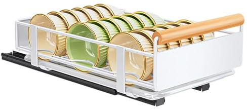 CUSROS Bandeja de drenaje extraíble, organizador de cocina, multifuncional, almacenamiento de platos con cajón deslizante, resistente, gran capacidad, desmontable A