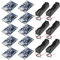 GTIWUNG 10 Stück 5V 1A USB Akkulademodul Micro USB 5V 1A Laderegler Lithium Li - Ion Batterie Charger Lithium Lademodul + 6 Stück 3.7V 18650 Batteriehalter mit Wire Leads, Single Slot