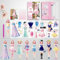 BVI BOOMERVIVI Magnetische Anzieh-Puppen, Anzieh-Papierpuppen für Mädchen Alter 3+, Hübsche Prinzessin-Spiel-Papierpuppen Anzieh-Spielzeug-Set (Prinzessin Liz Set)