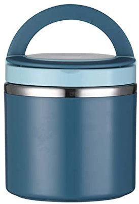 800ML Food Flask Stainless Steel Leak Proof Soup Flask for Hot Food Large Capacity Vacuum Insulated Food jar with Handle for School Office Picnic Travel Blue Insulated Food Jars Vacuum Insulated Food